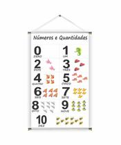 Banner pronto Números por Extenso BA 174 medida 45x70 cm arte pronta