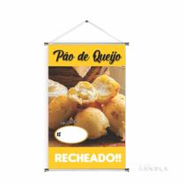 Banner pronto Pão de Queijo BA 252 medida 45x70 cm arte pronta Banner pronto Pão de Queijo BA 252 medida 45x70 cm arte pronta