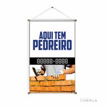 Banner pronto Pedreiro BA 268 medida 45x70 cm arte pronta Banner pronto Pedreiro BA 268 medida 45x70 cm arte pronta