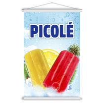 Banner Pronto Picolé 60x90cm Banner Pronto Picolé 60x90cm