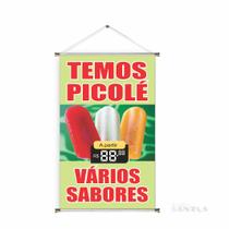 Banner pronto Picolé BA 422 medida 45x70 cm arte Pronta
