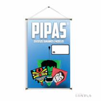 Banner pronto Pipas BA 583 medida 45x70 cm arte pronta Banner pronto Pipas BA 583 medida 45x70 cm arte pronta