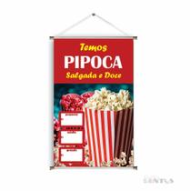 Banner pronto Pipoca BA 588 medida 45x70 cm arte pronta