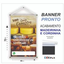 Banner pronto Queijo BA 306 medida 45x70 cm arte pronta