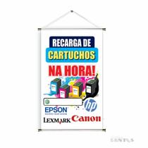 Banner pronto Recarga de Cartuchos BA 597 medida 45x70 cm arte pronta