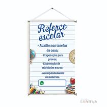 Banner pronto Reforço Escolar BA 535 medida 45x70 cm arte Pronta