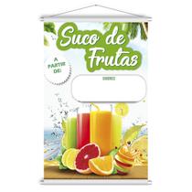 Banner Pronto Suco de Frutas 60x90cm