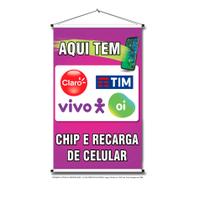 Banner Recarga De Celular 33x50cm