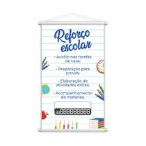 Banner Reforço Escolar Ensino Telefone Contato Lona 80x50cm