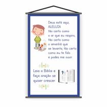 Banner Religioso Leia a Bíblia e Cresça Oração 80x50cm