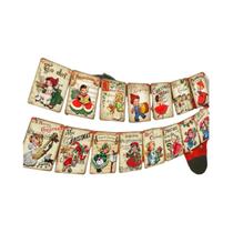 Banner Retro Vintage Para Festa De Natal, Guirlanda De Papai Noel E Bastões De Doces, Decoração