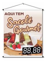 Banner Sacolé Gourmet - Cartaz - new face! comunicação visual