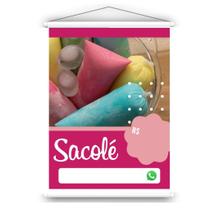 Banner Sacolé Ref:3 SEM PERSONALIZAÇÃO Não mancha / desbota Sol chuva