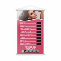 Banner Salão De Beleza Corte Escova Cabeleireiro 60X40Cm