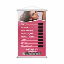 Banner Salão de Beleza Corte Escova Cabeleireiro 60x40cm