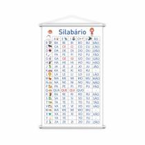 Banner Silabário Simples Escolar Pedagógico 80x50cm