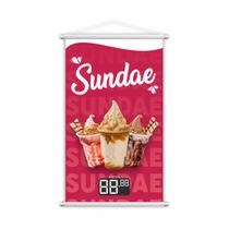 Banner Sundae Sorvete Sorveteria Preço Lona Grande Banner Sundae Sorvete Sorveteria Preço Lona Grande