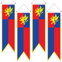 Banner suspenso de fantasia medieval de Halloween, 4 pés, Oudain, 4 unidades Banner suspenso de fantasia medieval de Halloween, 4 pés, Oudain, 4 unidades