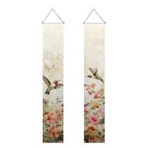 Banner suspenso Luarisgur Hummingbird Floral 180x32cm, 2 peças Banner suspenso Luarisgur Hummingbird Floral 180x32cm, 2 peças