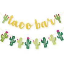 Banner Taco Bar KatchOn Glitter, cacto pré-amarrado de 2 cordas