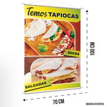 Banner Tapioca Sabores, Doce Ou Salgada, Em Alta Impressão - Shop G Artes