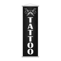 Banner Tattoo Tatuagem Máquina Tatuador Serviço 100x30cm