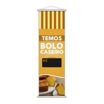 Banner Temos Bolo Caseiro Laranja Preço Lona 100X30Cm