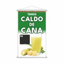 Banner Temos Caldo de Cana Bebida Preço Lona Grande Banner Temos Caldo de Cana Bebida Preço Lona Grande