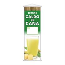 Banner Temos Caldo de Cana Preço Bebida Lona 100x30cm Banner Temos Caldo de Cana Preço Bebida Lona 100x30cm