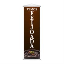 Banner Temos Feijoada Restaurante Comida Lona 100x30cm Banner Temos Feijoada Restaurante Comida Lona 100x30cm