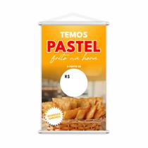 Banner Temos Pastel Frito na Hora Preço Lona 80x50cm Banner Temos Pastel Frito na Hora Preço Lona 80x50cm