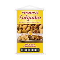 Banner Temos Salgados Encomenda Diversos Sabores Grande