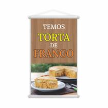 Banner Torta de Frango Comida Lanche Restaurante 60x40cm Banner Torta de Frango Comida Lanche Restaurante 60x40cm