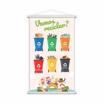 Banner Vamos Reciclar Coleta Seletiva Pedagógico Grande Banner Vamos Reciclar Coleta Seletiva Pedagógico Grande