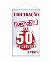 Banner Vitrine Loja Parede Liquidação Desconto Imperdível