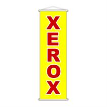 Banner Xerox Impressão Gráfica Serviço Lona Amarelo 100x30cm