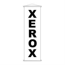 Banner Xerox Impressão Gráfica Serviço Lona Branco 100x30cm