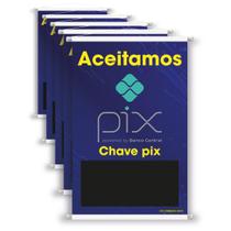 Banners Aceitamos Pix - 5 unds