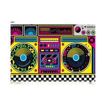 Banners Coloridos Retrô Para Festas, Sistema De Som Vintage, Estilo Graffiti Hip Hop Dos Anos 70, 80