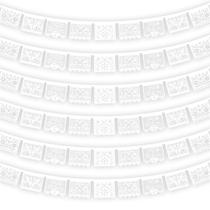 Banners de festa Lctevvn Fiesta Mexican Papel Picado 108 pés, 6 unidades Banners de festa Lctevvn Fiesta Mexican Papel Picado 108 pés, 6 unidades