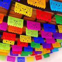 Banners Papel Picado, pacote com 5 suprimentos para o Dia dos Mortos