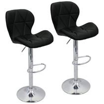 Banqueta 4-45 preta slim confort kit 2 uni