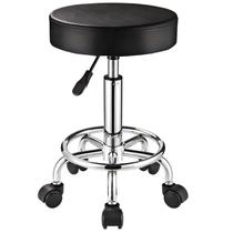 Banqueta ajustável com rodas para escritório de massagem de salão de spa Banqueta ajustável com rodas para escritório de massagem de salão de spa