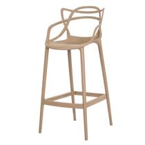Banqueta Allegra Nude Polipropileno Cozinha Bar Bistrô Banqueta Allegra Nude Polipropileno Cozinha Bar Bistrô