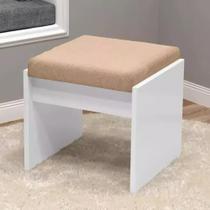 Banqueta Almofadada: Conforto e Estilo 100% MDF Patrimar Móveis