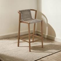 Banqueta Alta Aluminio 95Cm Amadeirado Gaia Naterial