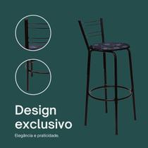 Banqueta Alta Bancada Banco Cozinha Americana Gourmet Acabamento Da Estrutura Preto Itagold Banqueta Alta Bancada Banco Cozinha Americana Gourmet Acabamento Da Estrutura Preto Itagold