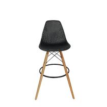 Banqueta Alta ColmeiaCharles Eames Eiffel 133PPF PRETA