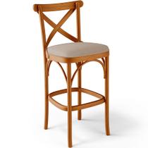 Banqueta Alta Cozinha Bancada Bar Sala de Jantar Estofada Ávila L02 Linho Bege Escuro - Lyam Banqueta Alta Cozinha Bancada Bar Sala de Jantar Estofada Ávila L02 Linho Bege Escuro - Lyam