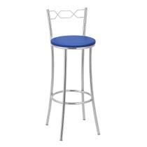 Banqueta Alta Cromada Bc51/a A101 Treparoni